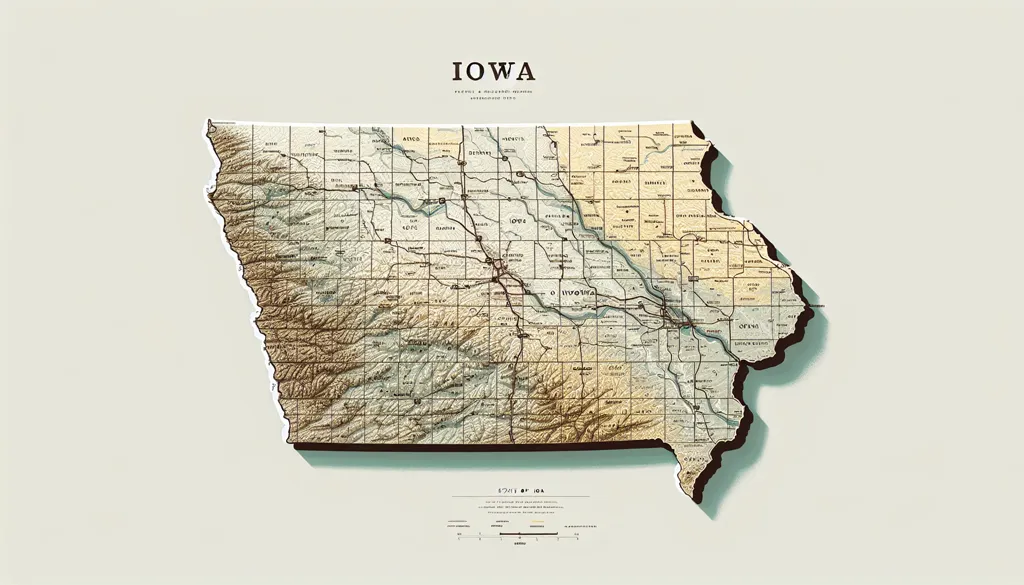 map of iowa nicknames