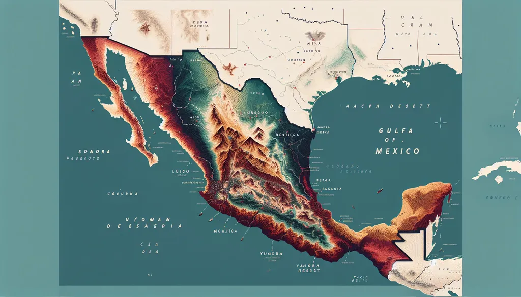 map of mexico nicknames