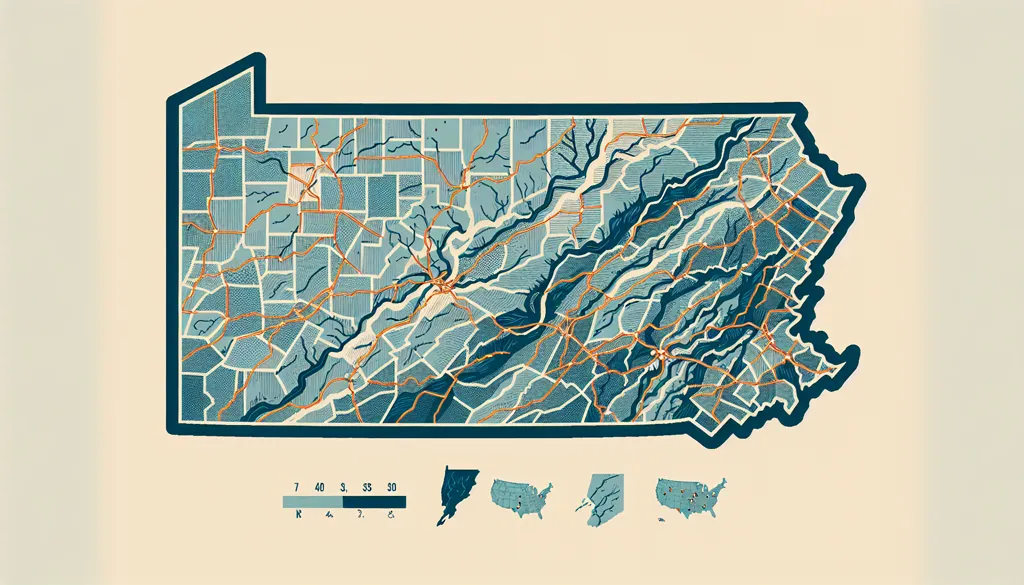 map of pennsylvania nicknames